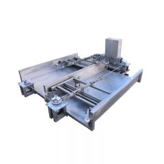 刮粪机全套养殖场清粪设备猪羊舍全自动清粪机一拖二不锈 钢刮粪机